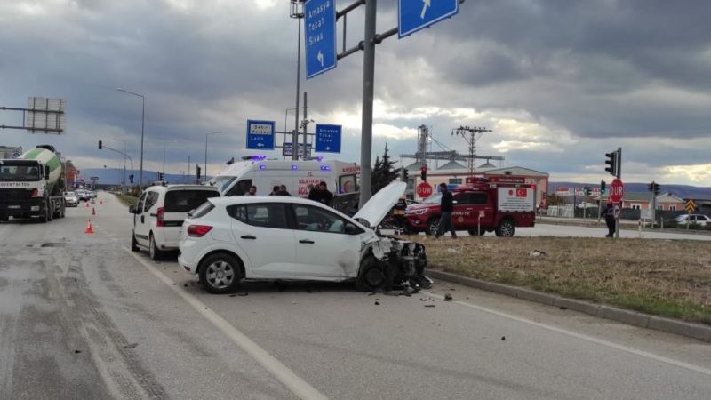 Amasya’da bir otomobil ile