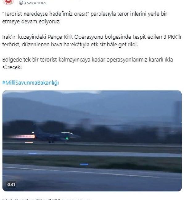 ANKARA, (DHA)- MİLLİ Savunma Bakanlığı