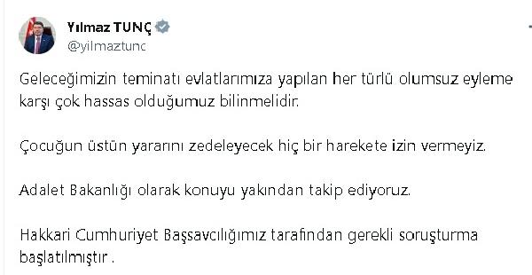 BAKAN TUNÇ: ÇOCUĞUN ÜSTÜN YARARINI