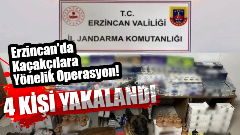 Erzincan kaçakçılara yönelik jandarma