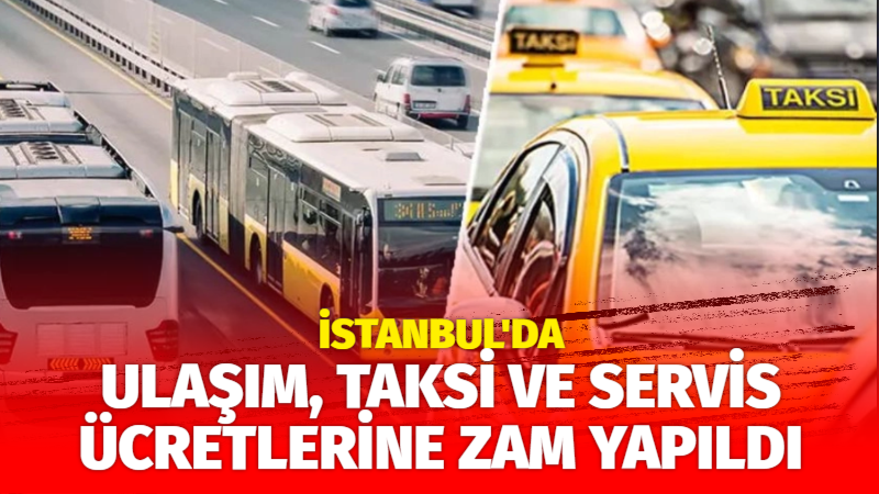 İstanbul’da taksi ve servis