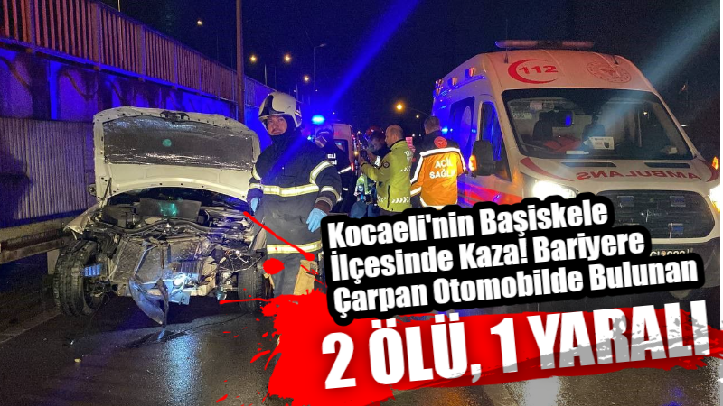 Kocaeli’nin Başiskele ilçesinde bariyere