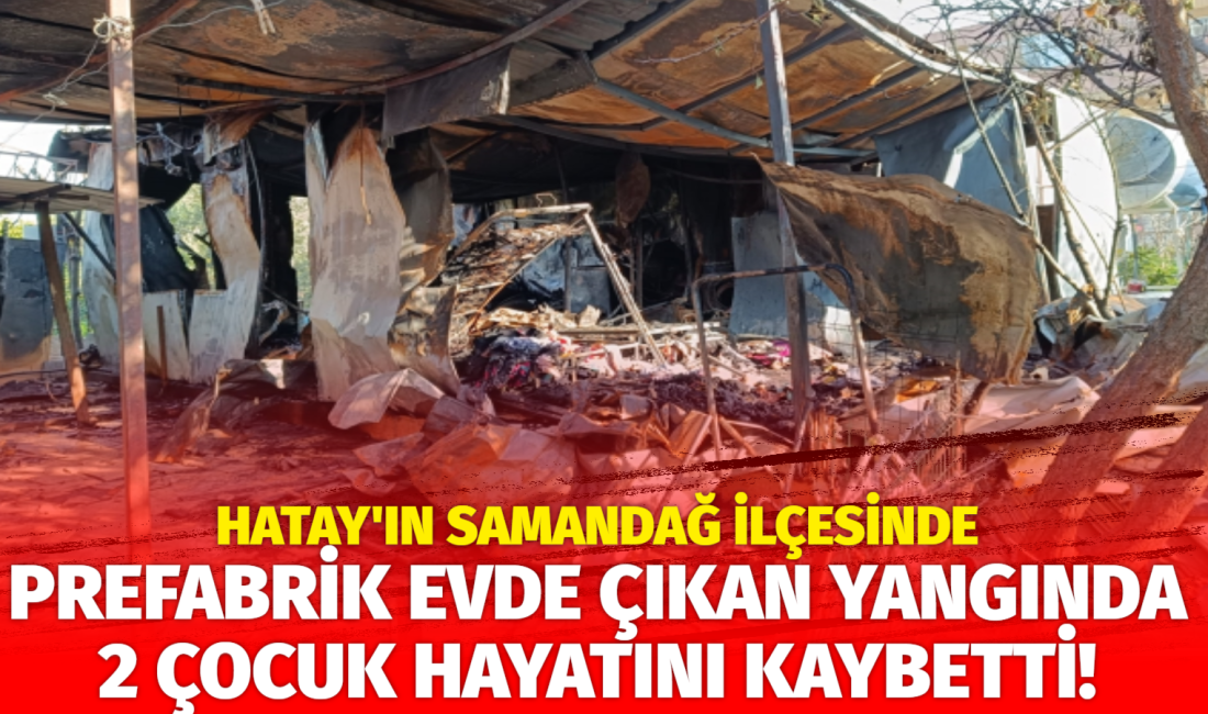 Hatay’ın Samandağ ilçesinde bir