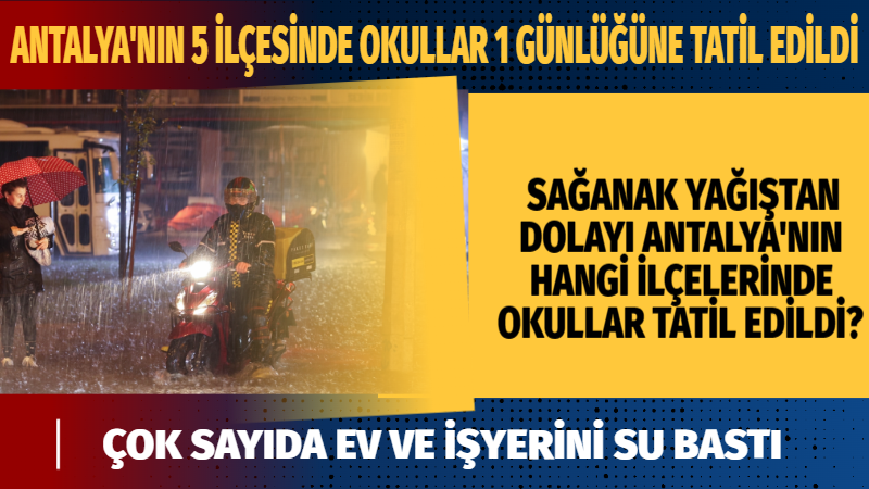 Akşam saatlerinde sağanak yağış