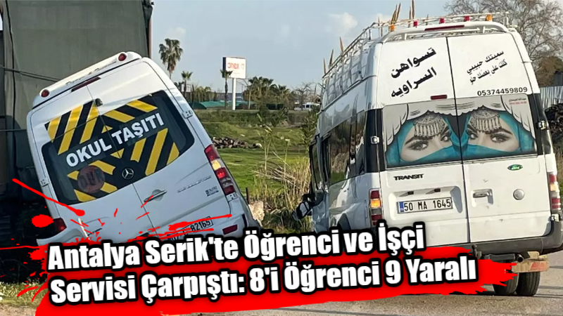 Antalya’nın Serik ilçesinde öğrencileri