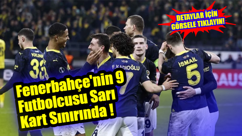 Fenerbahçe’nin 9 futbolcusu, Pazar