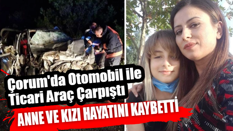 Çorum’da otomobil ile hafif