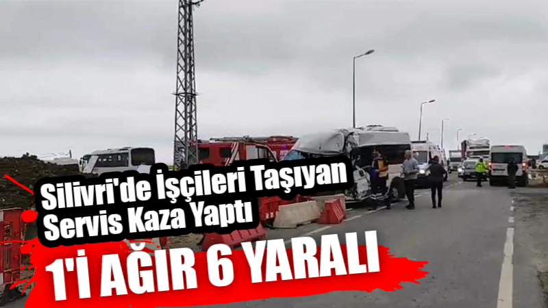 Silivri’de fabrika işçilerini taşıyan