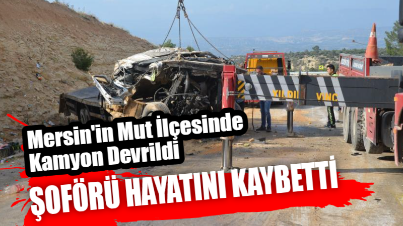 Mersin'in Mut ilçesinde devrilen