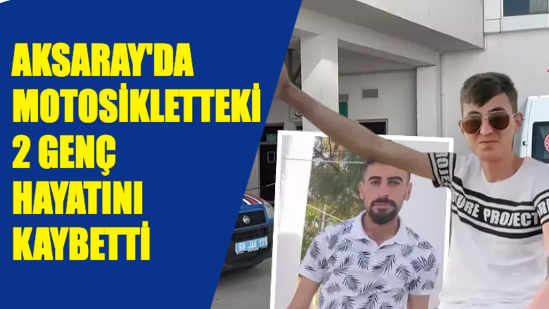 Aksaray’da otomobilin çarptığı motosiklet