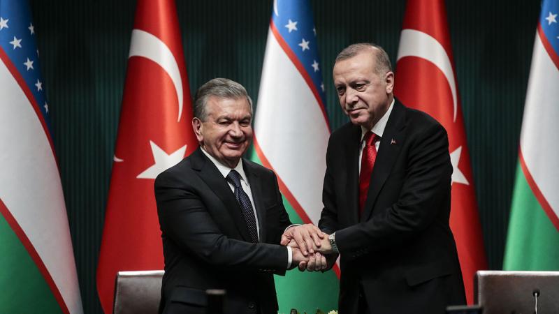 Cumhurbaşkanı Erdoğan, Özbekistan Cumhurbaşkanı İle Görüştü