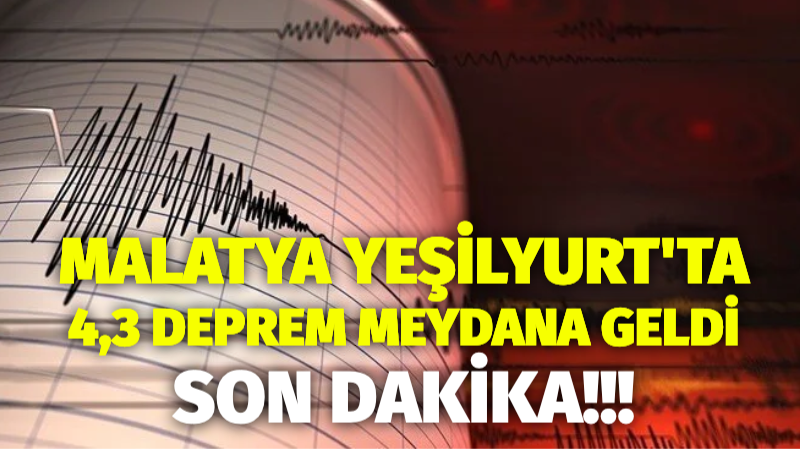 AFAD’dan son dakika deprem