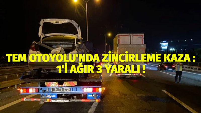 TEM Otoyolu Ankara yönünde