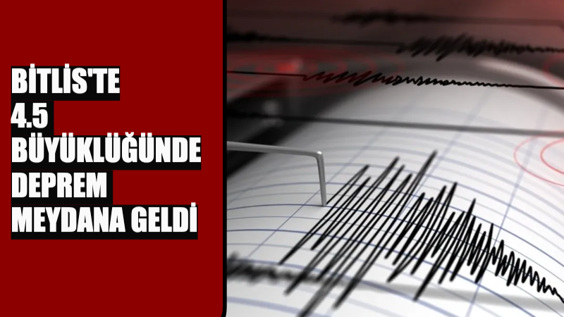 Bitlis’te saat 14.50’de 4.5