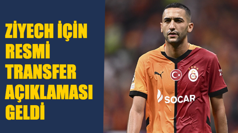 Hakim Ziyech Transferi İçin Resmi Açıklama Geldi !