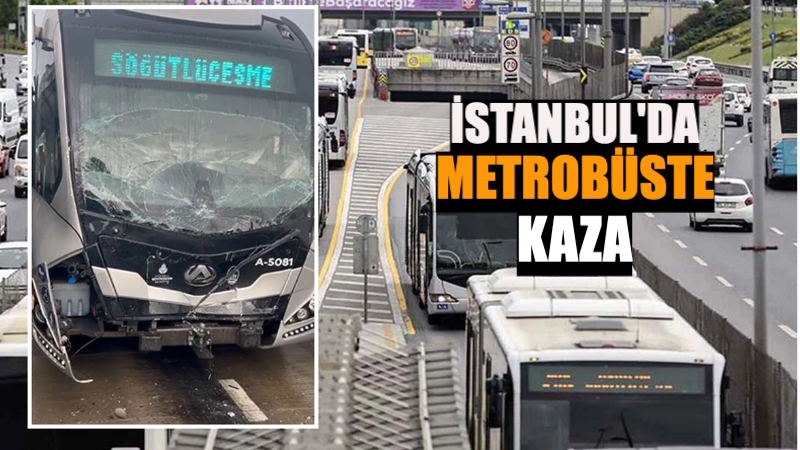 İstanbul'un Avcılar ilçesinde metrobüs