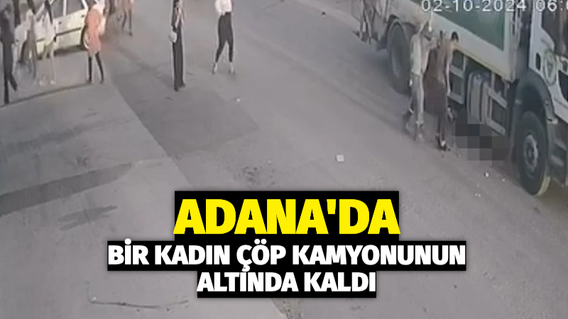 Adana’da bir çöp kamyonunun