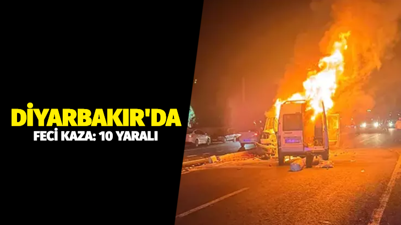 Diyarbakır’da Feci Kaza: 10 Yaralı